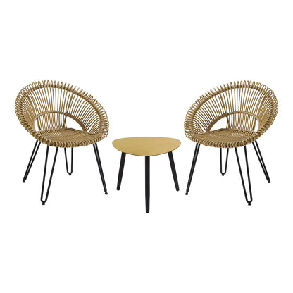 Burkina 3-Piece Aluminum Outdoor Bistro Set