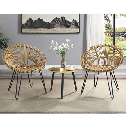Burkina 3-Piece Aluminum Outdoor Bistro Set