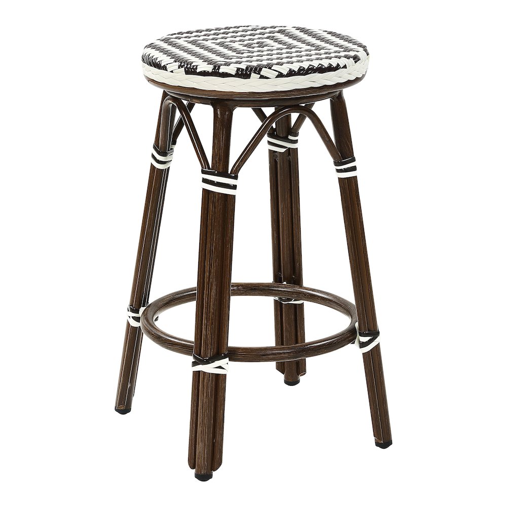 Saginaw Aluminum 3-Piece Patio Dining Table Set in Brown