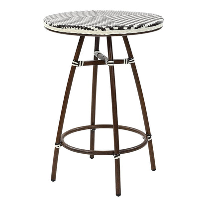 Saginaw Aluminum 3-Piece Patio Dining Table Set in Brown