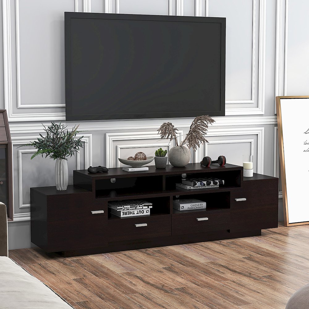 Braswell Wood Multi-Storage 72-Inch TV Stand