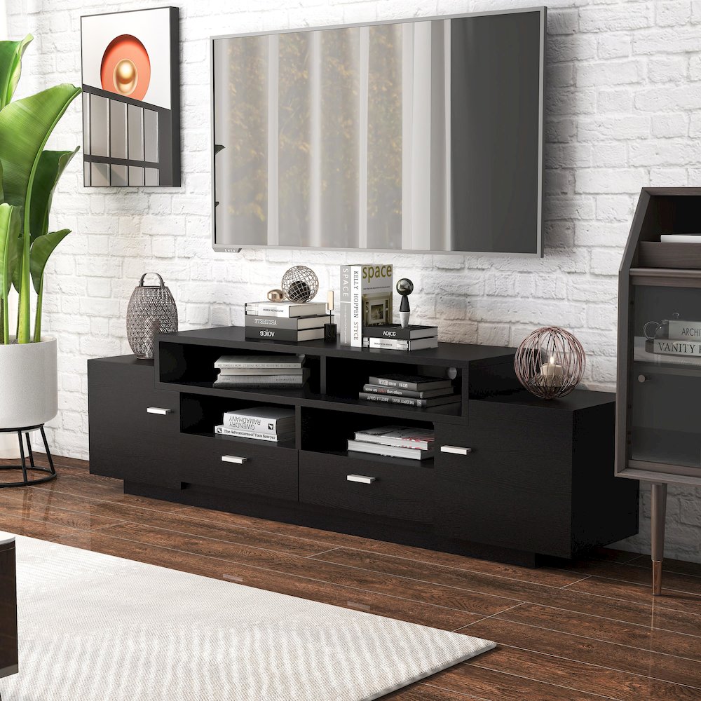 Braswell Wood Multi-Storage 72-Inch TV Stand