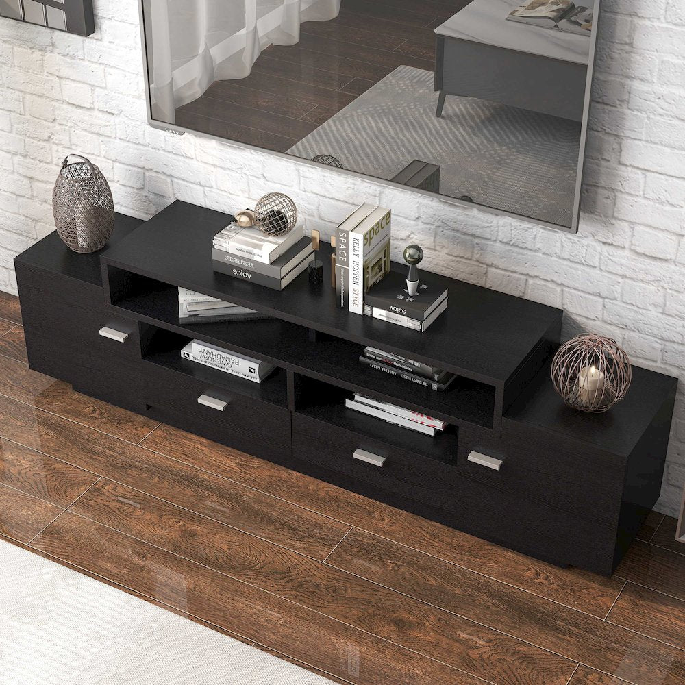 Braswell Wood Multi-Storage 72-Inch TV Stand