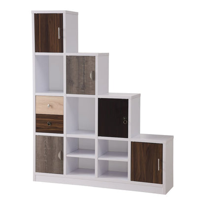 Newark Contemporary Wood Multi-Cube Bookcase in White