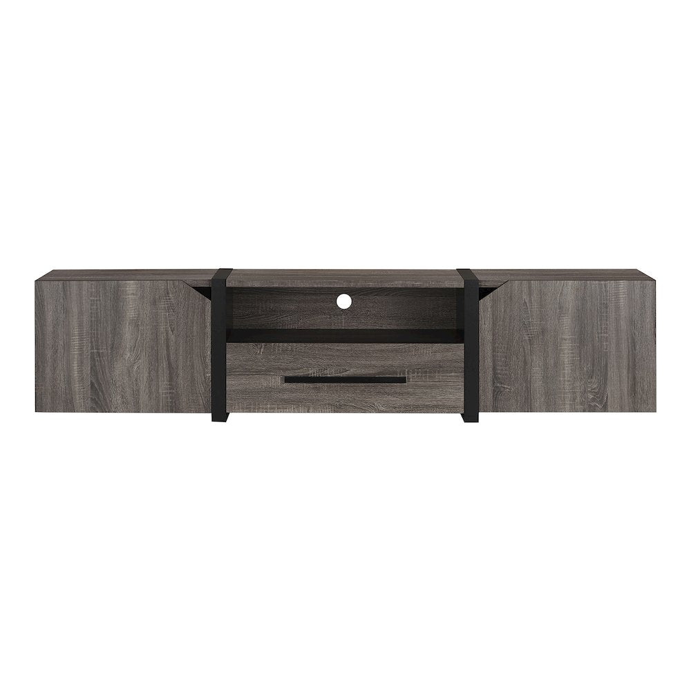Diego Rustic Wood 81.5-Inch TV Stand