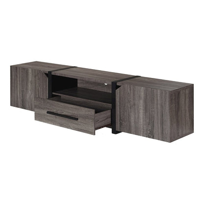 Diego Rustic Wood 81.5-Inch TV Stand