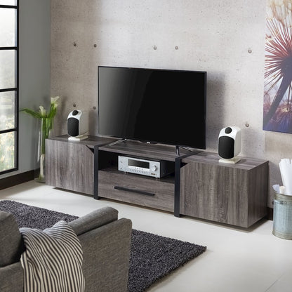 Diego Rustic Wood 81.5-Inch TV Stand