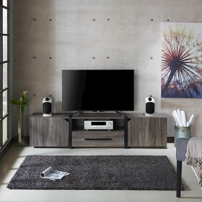 Diego Rustic Wood 81.5-Inch TV Stand