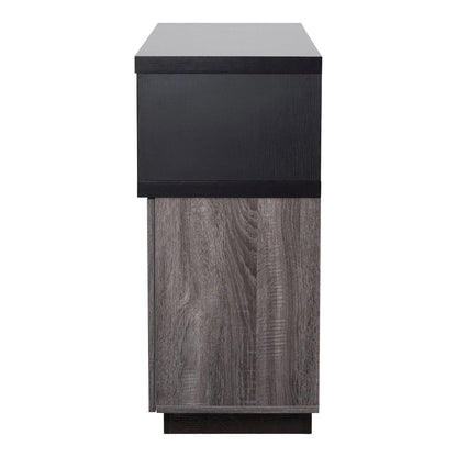 Sauterne Wood Multi-Storage Buffet in Distressed Gray