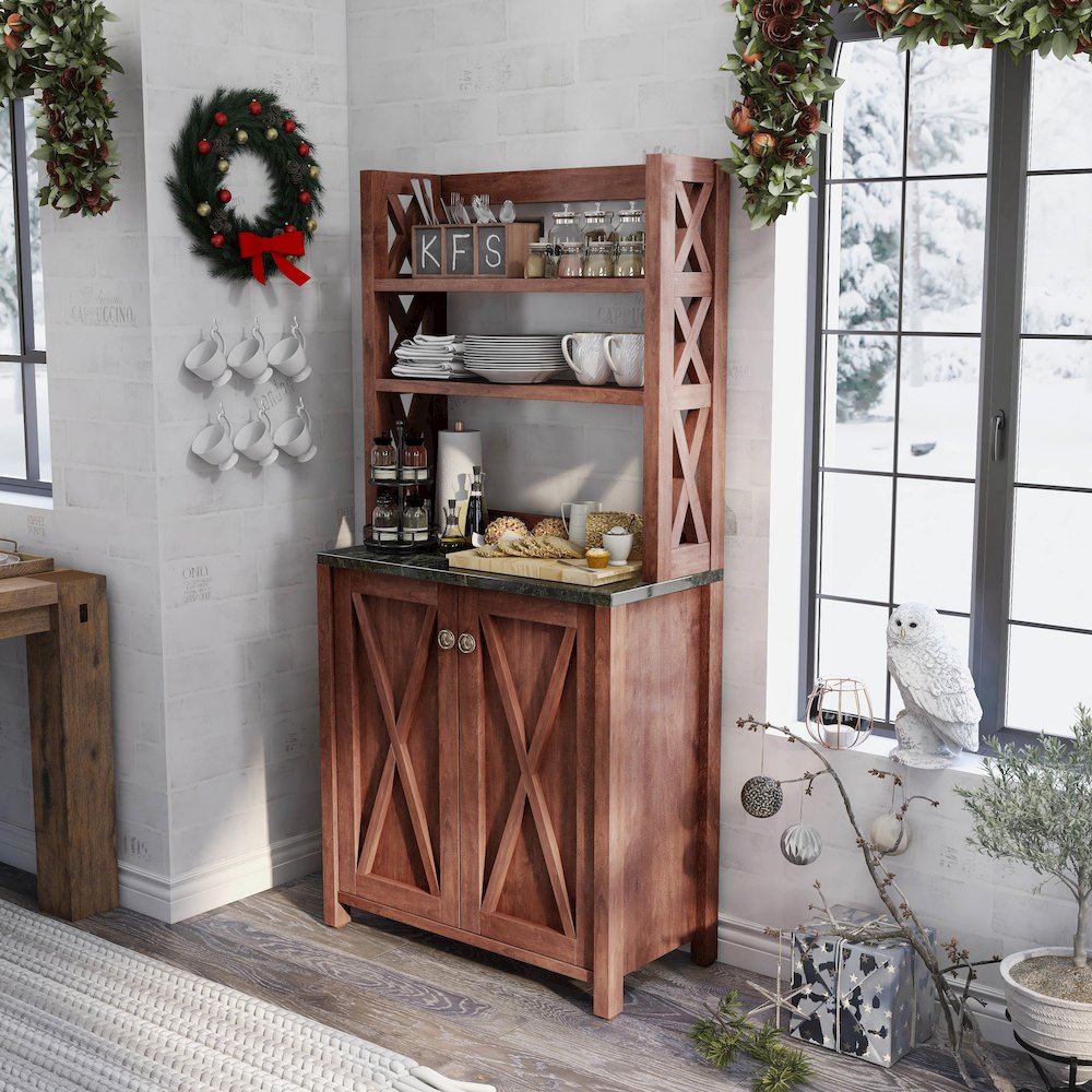 Schuetz Wood Multi-Storage Baker Rack