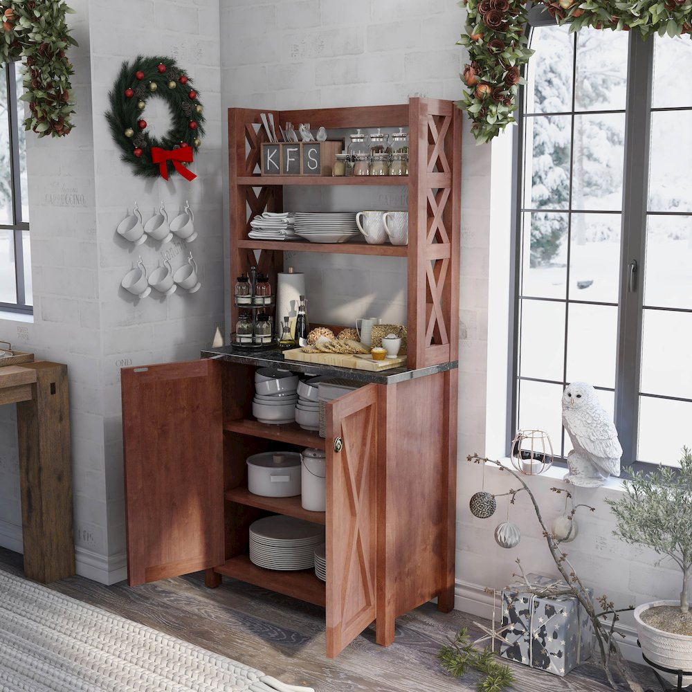 Schuetz Wood Multi-Storage Baker Rack
