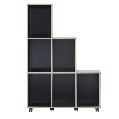 Chapin Wood 6-Compartment Bookcase
