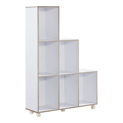 Chapin Wood 6-Compartment Bookcase