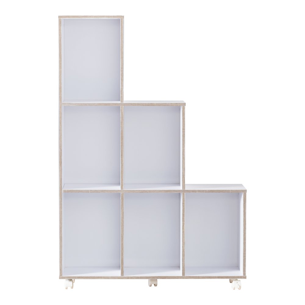 Chapin Wood 6-Compartment Bookcase
