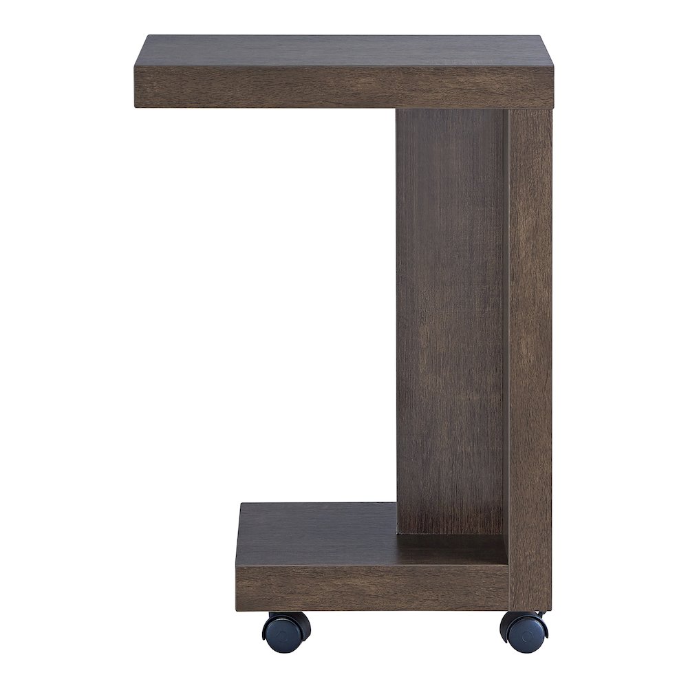 Vecker Modern Wood Mobile End Table
