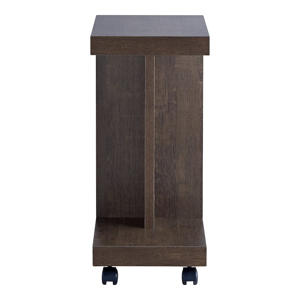 Vecker Modern Wood Mobile End Table