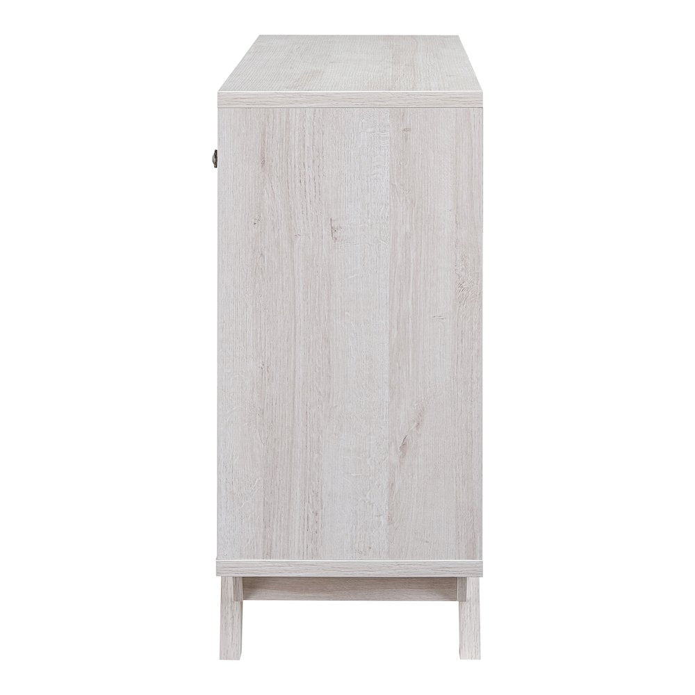 Tannery Wood Multi-Storage Buffet in Distressed Gray