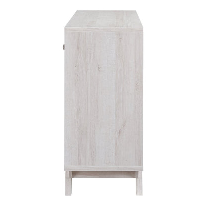 Tannery Wood Multi-Storage Buffet in Distressed Gray