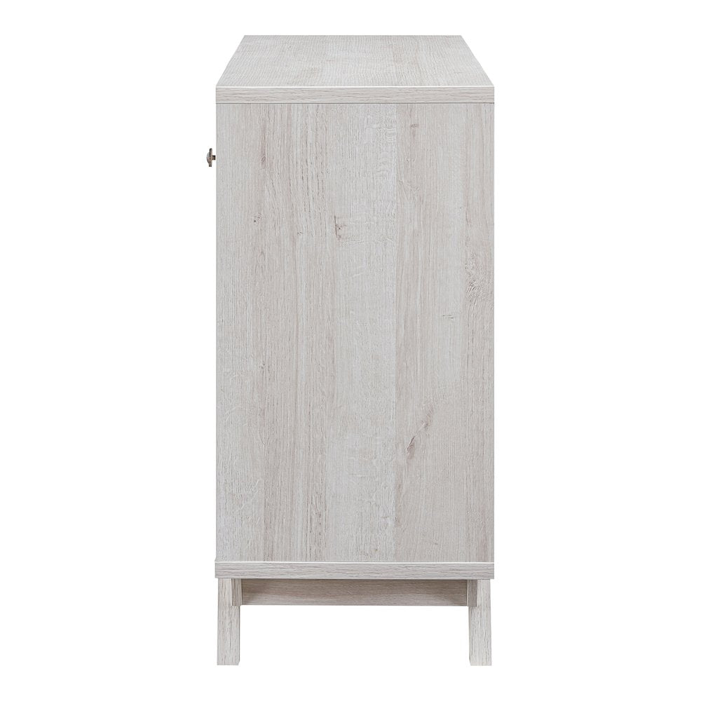 Tannery Wood Multi-Storage Buffet in White Oak