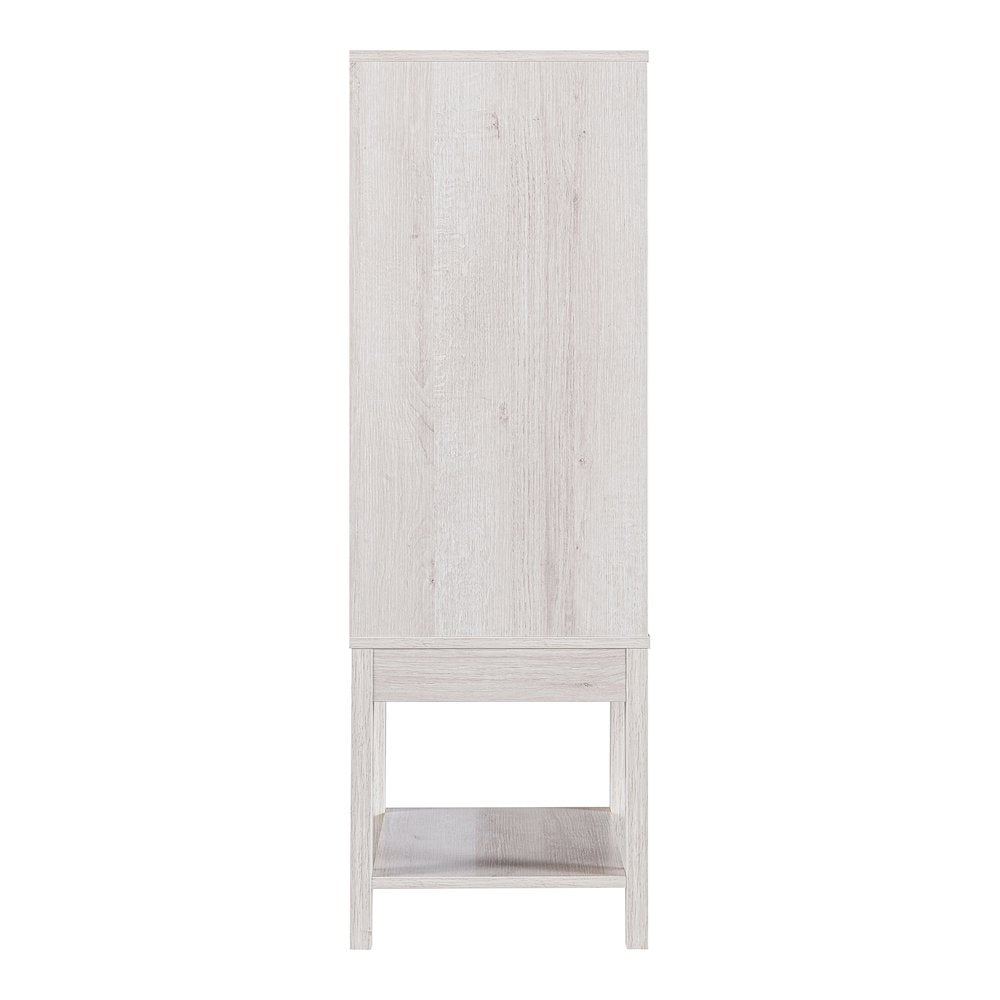Doxnar Contemporary Wood Wine Rack in White Oak