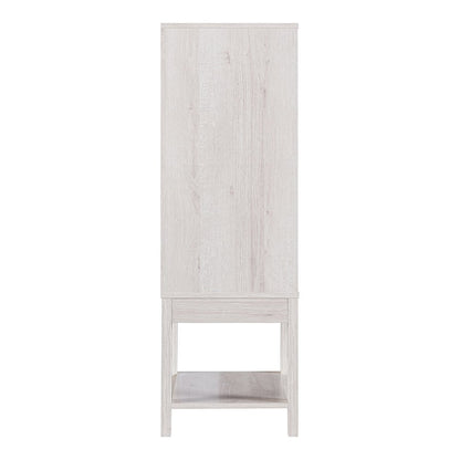 Doxnar Contemporary Wood Wine Rack in White Oak