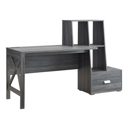 Axela Wood Multi-Storage Desk