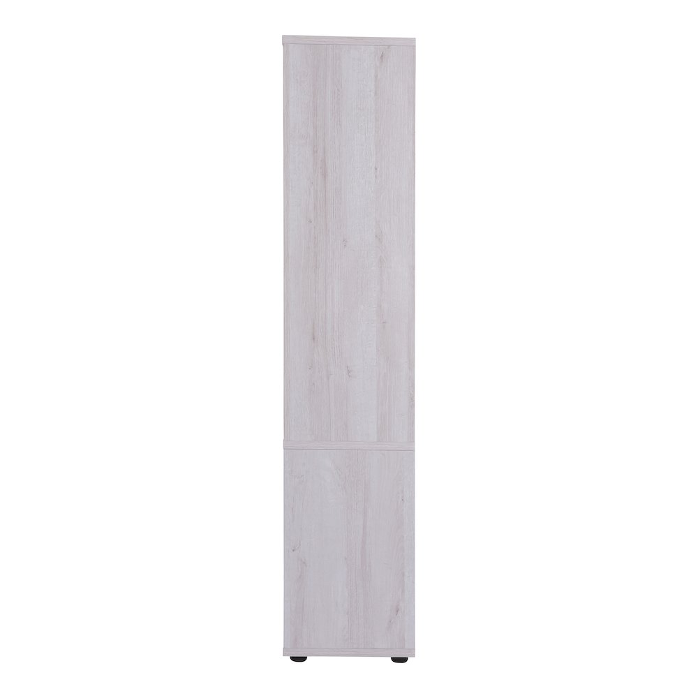 Mette Transitional Wood Multi-Storage Curio in White Oak