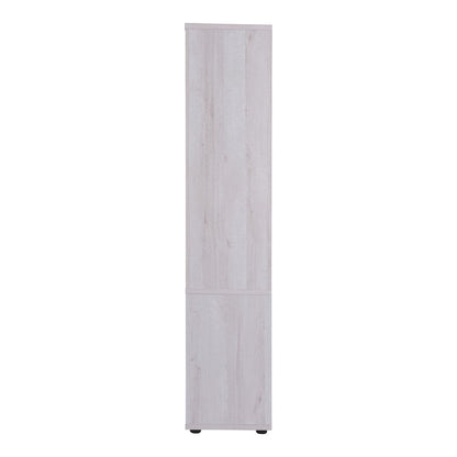 Mette Transitional Wood Multi-Storage Curio in White Oak
