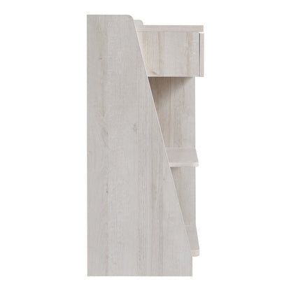 Flyn Wood Multi-Storage Wine Cabinet in White Oak