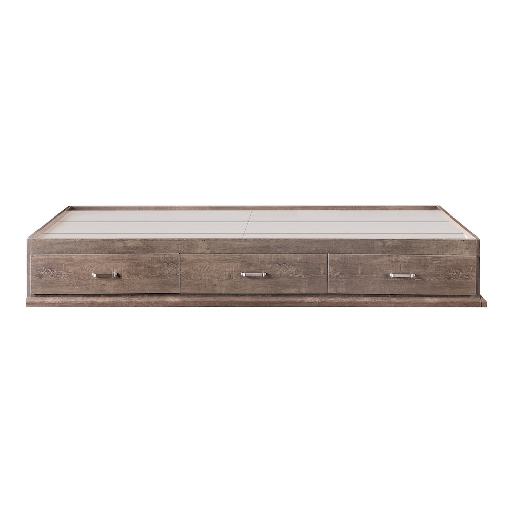 Fretzer Modern Brown 3-Drawer Storage Platform Bed
