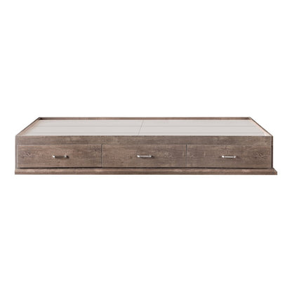 Fretzer Modern Brown 3-Drawer Storage Platform Bed