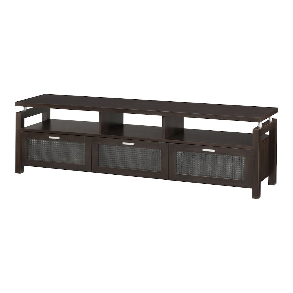 Missie Contemporary Wood Multi-Storage TV Stand in Espresso