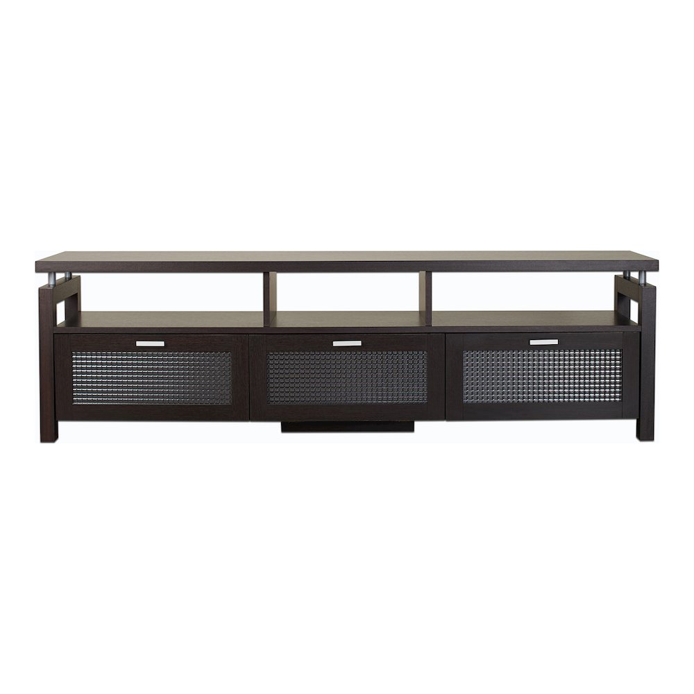 Missie Contemporary Wood Multi-Storage TV Stand in Espresso