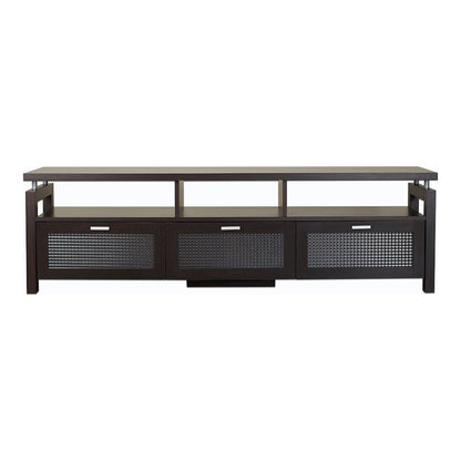 Missie Contemporary Wood Multi-Storage TV Stand in Espresso