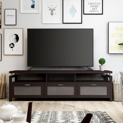 Missie Contemporary Wood Multi-Storage TV Stand in Espresso