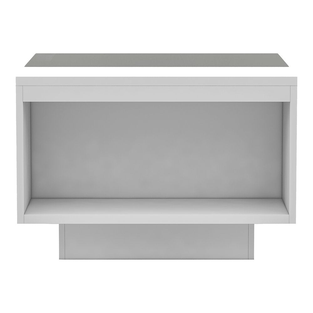 Sydney Modern Wood Storage Coffee Table in White and Black