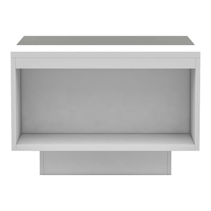 Sydney Modern Wood Storage Coffee Table in White and Black