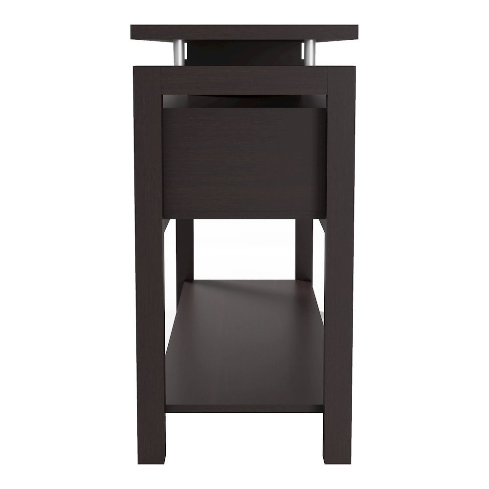 Tayler Contemporary Wood Storage Console Table in Espresso