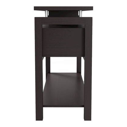 Tayler Contemporary Wood Storage Console Table in Espresso