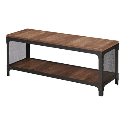 Herk Industrial Wood Multi Purpose Bench in Reclaimed Oak