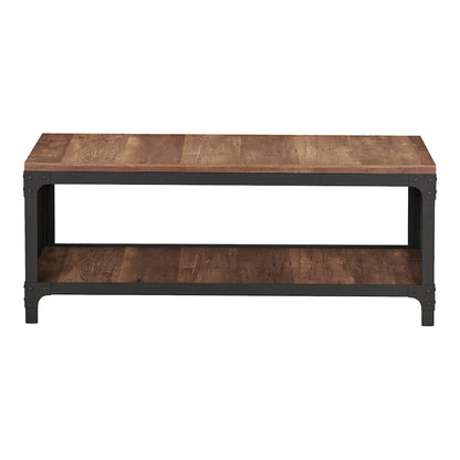 Herk Industrial Wood Multi Purpose Bench in Reclaimed Oak