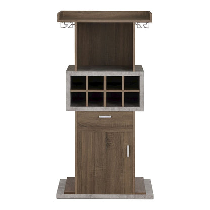 Orville Modern Wood Multi-Storage Buffet in Chestnut Brown