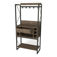 Viven Wood Multi-Storage Baker's Rack in Oak