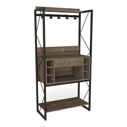 Viven Wood Multi-Storage Baker's Rack in Oak