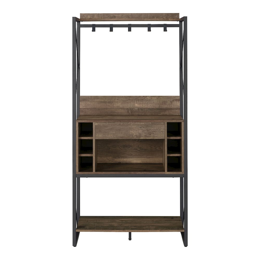 Viven Wood Multi-Storage Baker's Rack in Oak