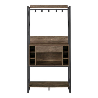 Viven Wood Multi-Storage Baker's Rack in Oak
