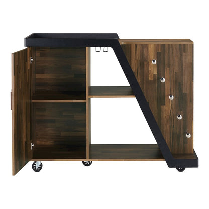 Ando Wood Buffet with Casters in Light Hickory Brown