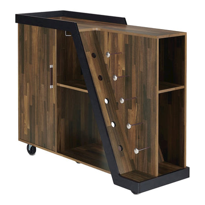 Ando Wood Buffet with Casters in Light Hickory Brown