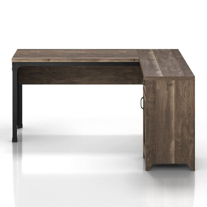 Willetts L-Shape Particle Board 1-Drawer Computer Desk with Storage