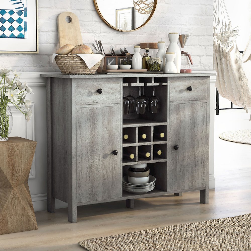 Claus Wood Multi-Storage Buffet Server